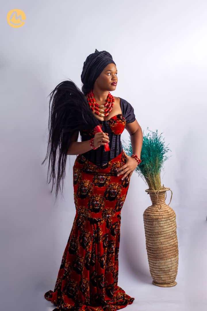 Black Isi-Agu Corset Gown