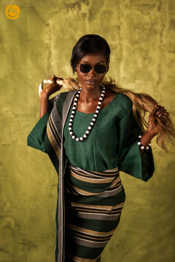 Green & Gold Iro, Ipele & Gele + Green Buba