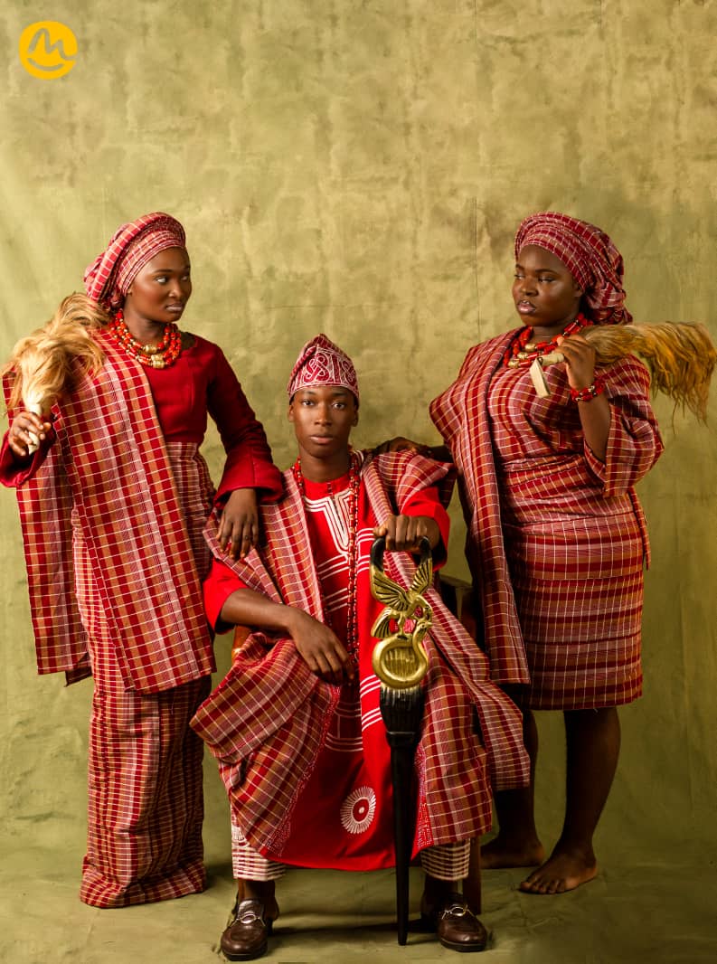 Red Aso-Oke Agbada, Aso-Oke Senator, Fila